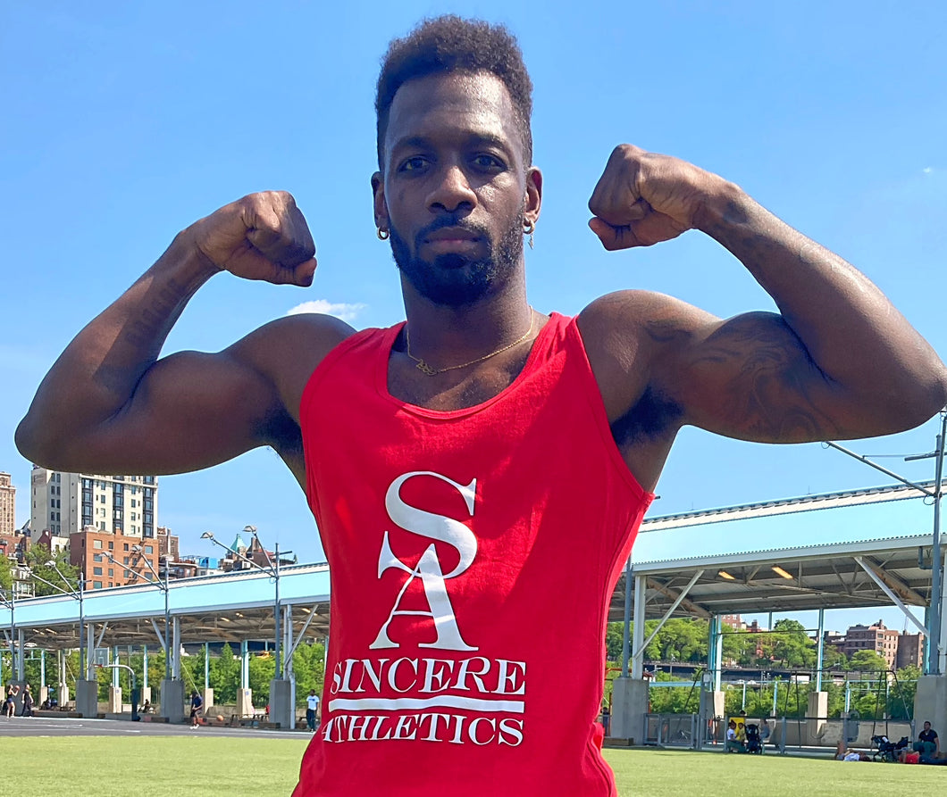 Lava Red Unisex Tank Top