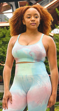 Load image into Gallery viewer, Women’s “Flower Bomb” two piece pastel set
