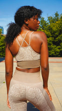 Load image into Gallery viewer, Women’s tan two piece &quot;Slither&quot; set
