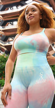 Load image into Gallery viewer, Women’s “Flower Bomb” two piece pastel set
